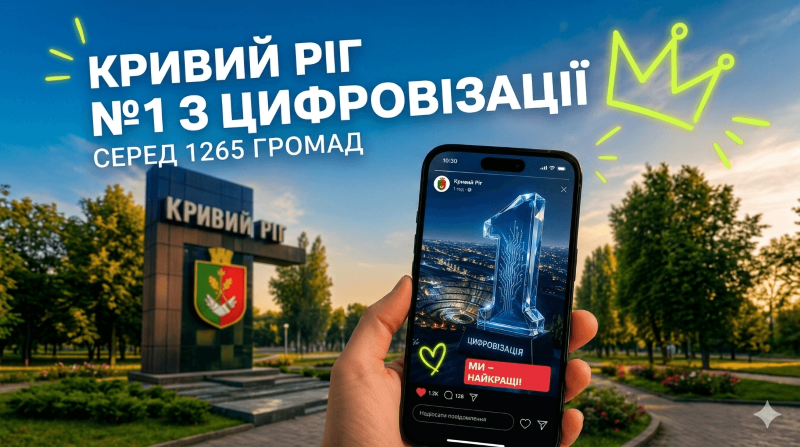 1 Кривий Ріг – лідер України в сфері цифрової трансформації