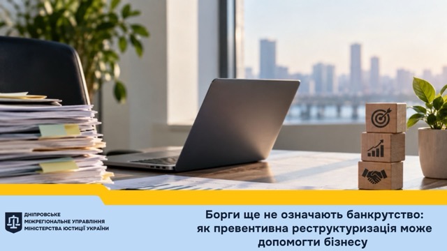 У Мін’юсті пояснили, як бізнес може уникнути банкрутства — средний размер Фінансові труднощі у бізнесу: як працює превентивна реструктуризація